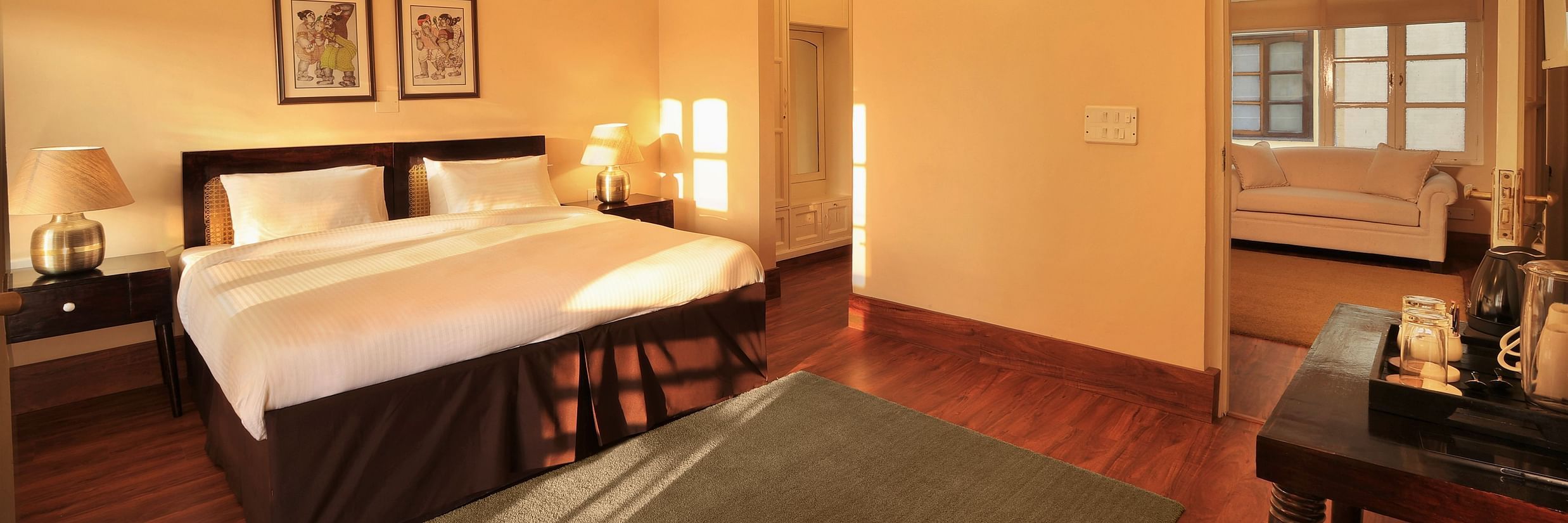 Super Deluxe room is spacious with a comfy bed 5 - Lamrin Boutique Cottages Rishikesh