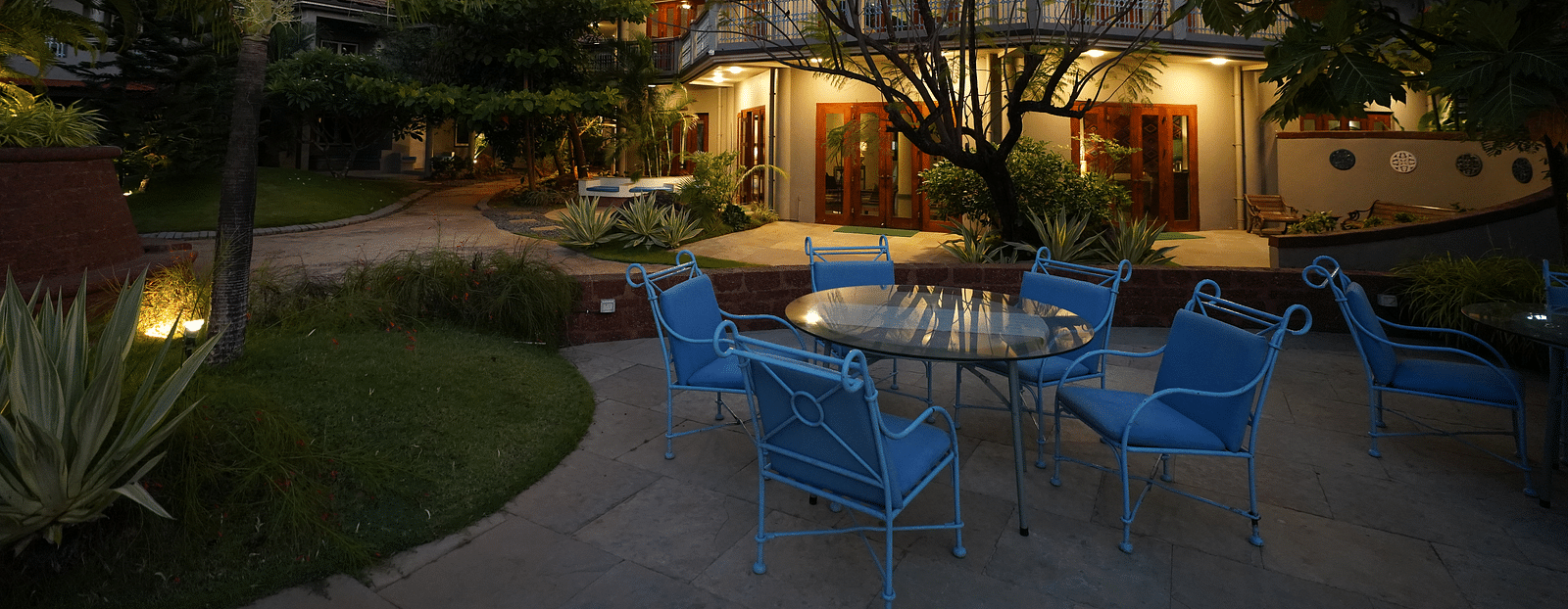 An facade image of a property that showcases an outdoor seating areas - Argo By Trance, Goa