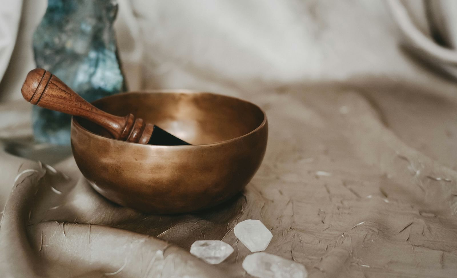An image of a Tibetan bowl used for sound healing - Brewery Gluch Inn & Spa