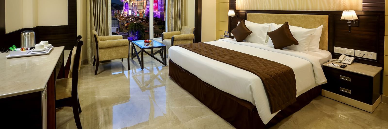 Comfortable Executive Suite with an attached balcony at Hotel Aadithya, Chennai