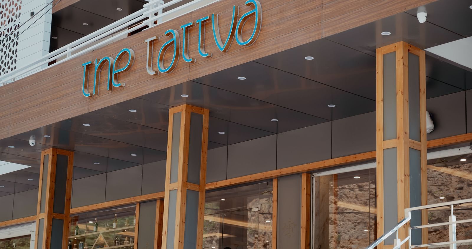 Facade of the hotel with the signage of The Tattva Devprayag - Facilities at Hotel in Devprayag