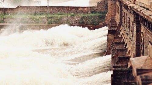 Serai Kabini - dam with water gushing out