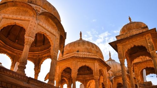 The tomb of a temple in Rajasthan