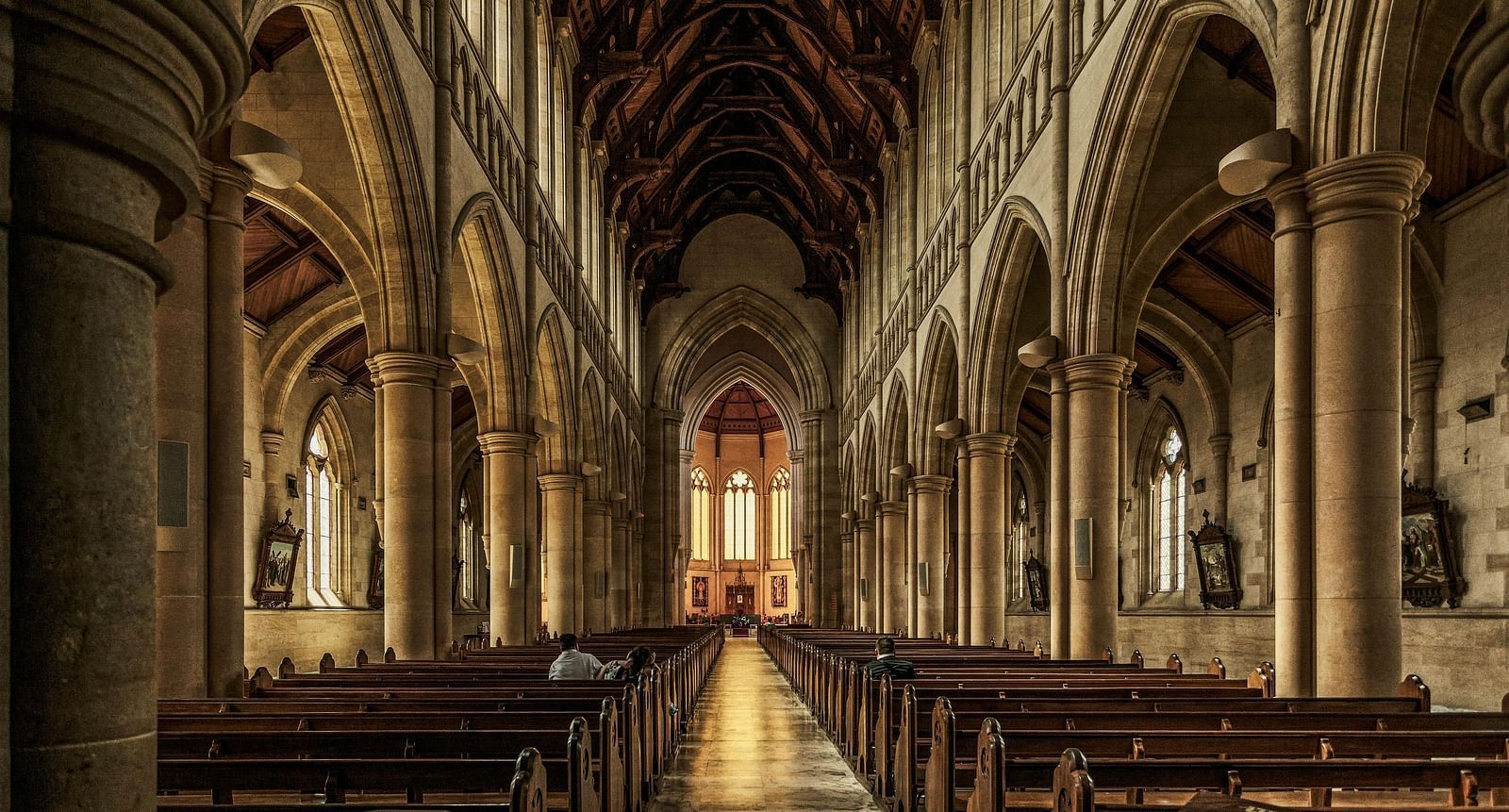 An image of the inside of a church