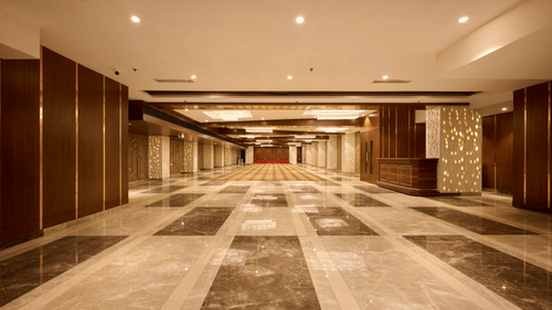 A large banquet hall