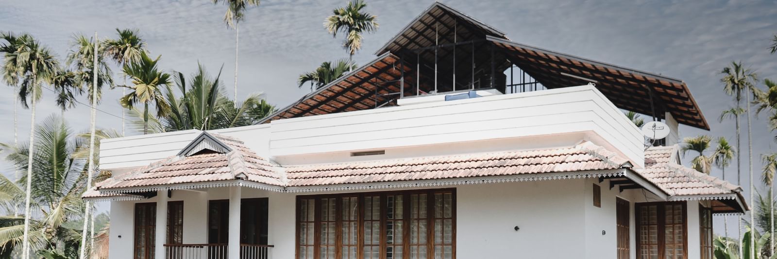 Wide view of the Facade of Ananda Holiday Home, Wayanad
