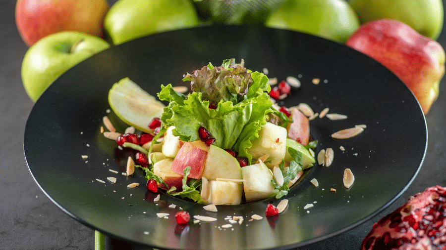 a plate of salad - polo floatel kolkata
