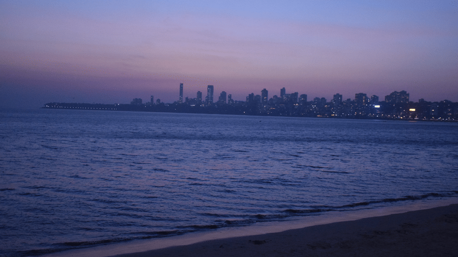 marine drive at night