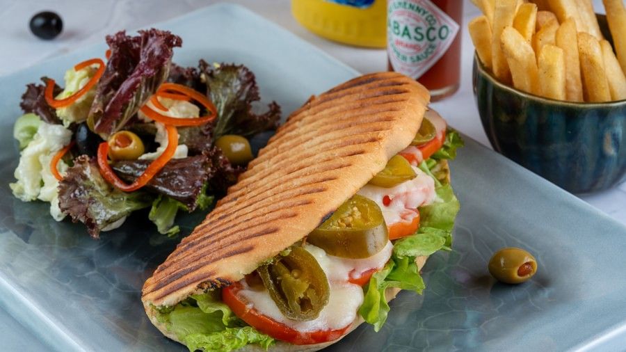 Cheese, Tomato, Lettuce & Jalapeno Panini