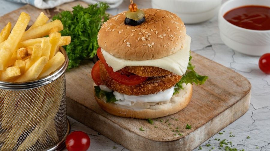 Double Chicken Burger