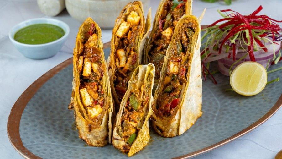 Paneer Tikka Kathi Roll