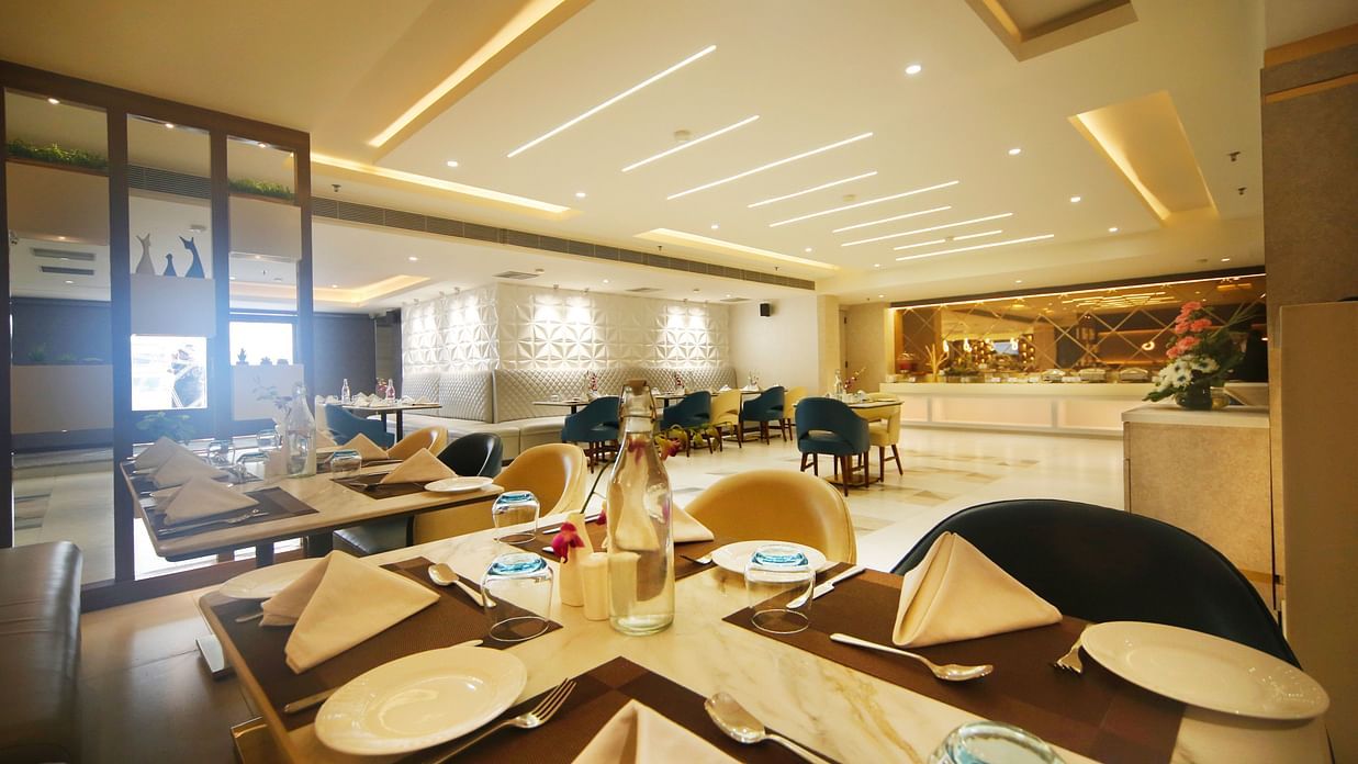 Sapna Clarks - the seating area at the restaurant