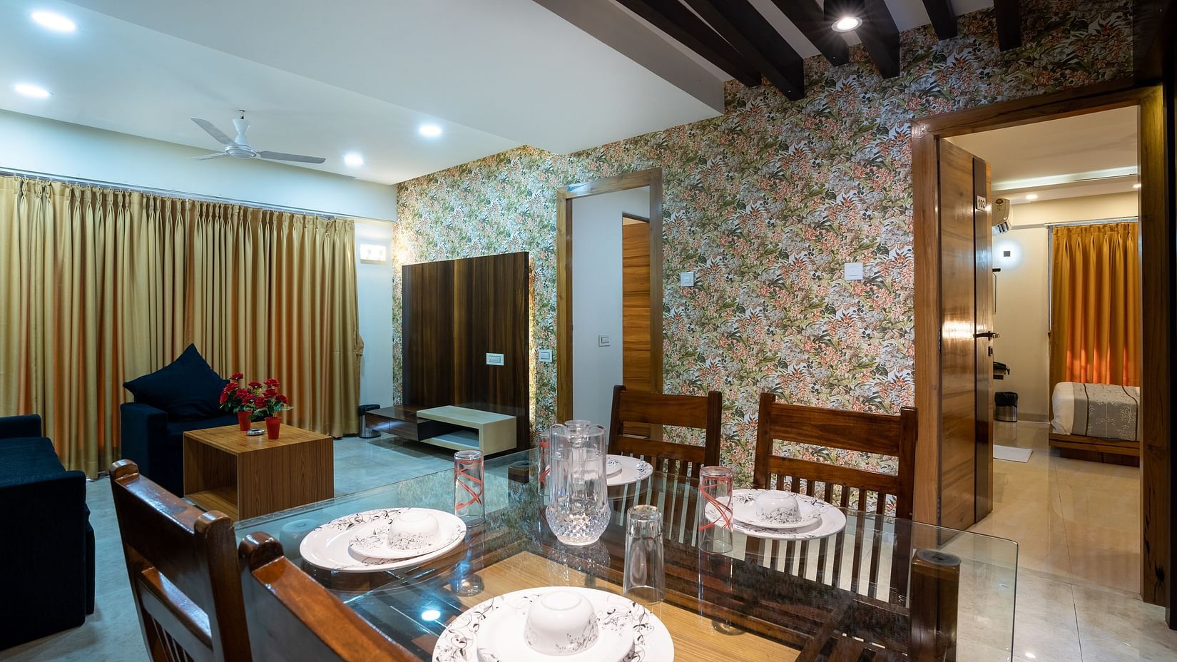 Home2 India - view of the dining area of one of our service apartments in Mumbai