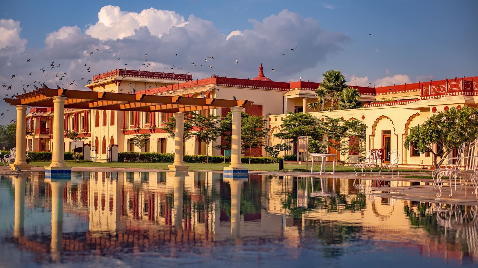 Ummed Hotels - The swimming pool and the facade of our hotel