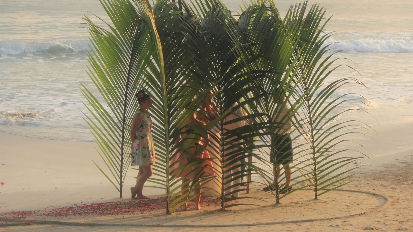 people on a beach