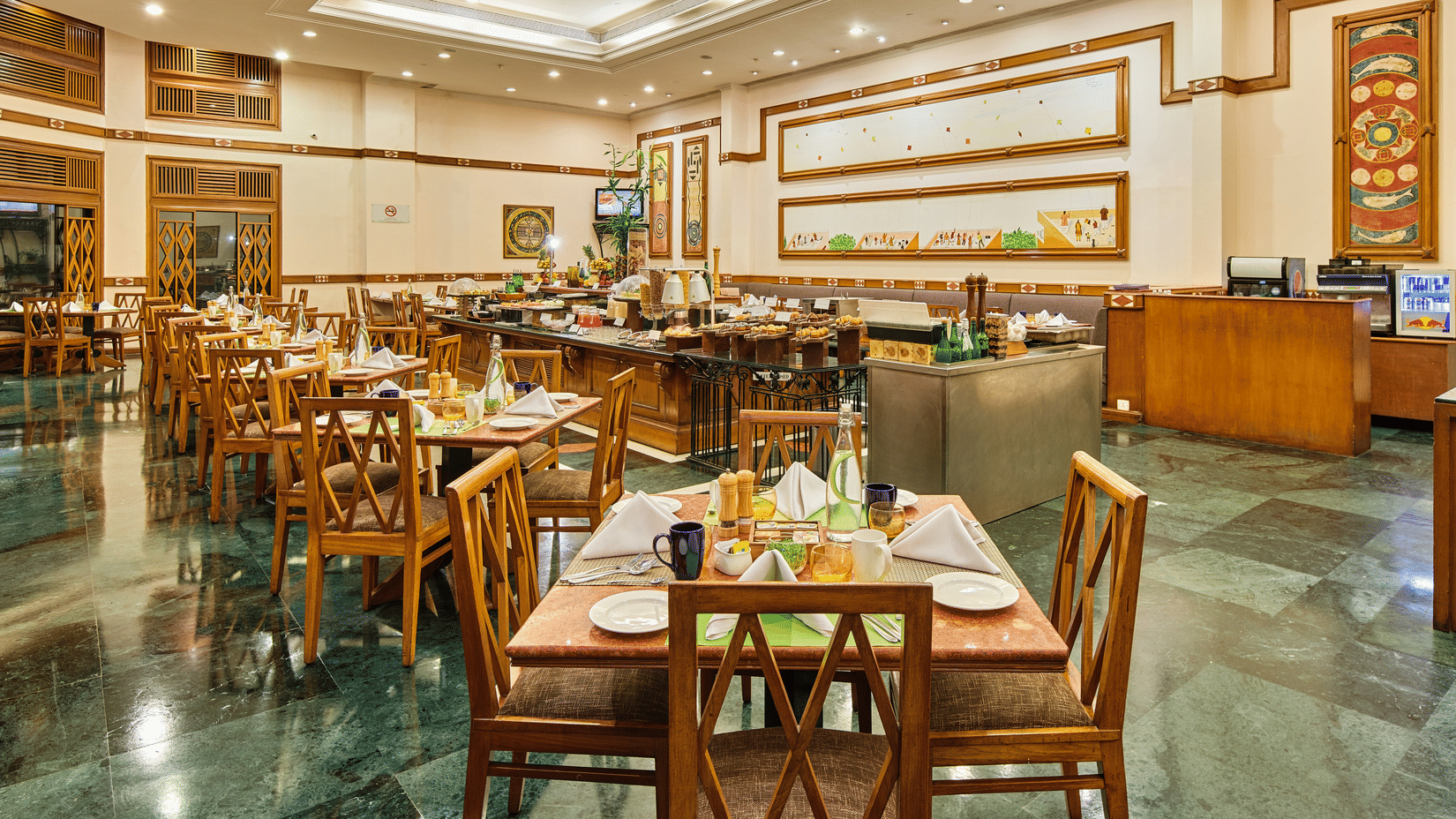 Jacaranda restaurant fine dining at The Ummed Ahmedabad