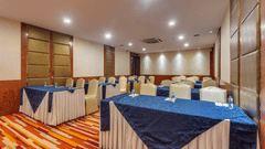 conference room at our hotel in West Delhi