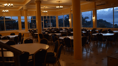 seating arrangement of the hall at Grand A View Hotel