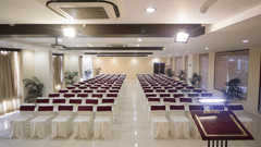 the seating arrangement at the banquet 2 - Grand Sarovar Portico Latur