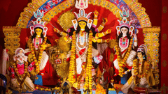  A picture of Maa Durga's Idol.