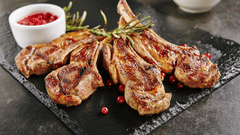 a close up shot of Fried Chicken and dip next to it kept on a plate - La Maison Hotel, Doha