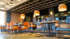 Dining setting of a restaurant at Montclair Ananta, Elite.