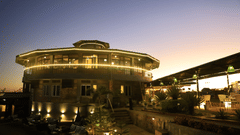 outdoor dining at dusk - Polo Cherrapunjee Resort