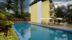 Pool view from top side