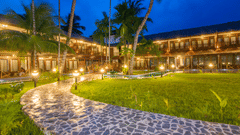 Symphony Summer Sands lit up at night