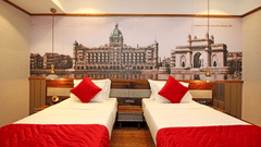 comfy twin beds at our rooms in khar at theory9