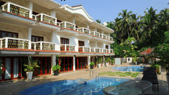 interior view of rooms with swimming pool of White pearl suites by rosetum 