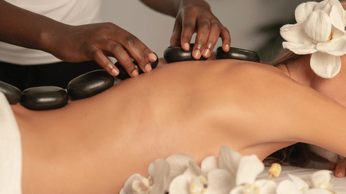 hot stone spa treatment