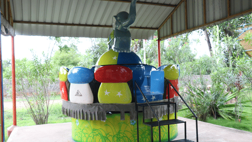 An overview of the Elephant Circus Fun Ride - Black Thunder, Coimbatore