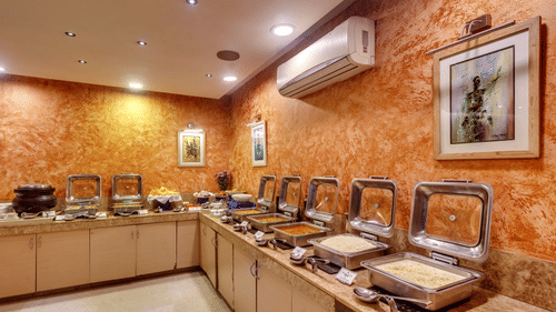 buffet spread at our restaurant in West Delhi