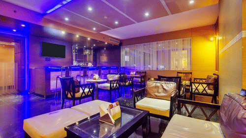 tables at our bar in West Delhi