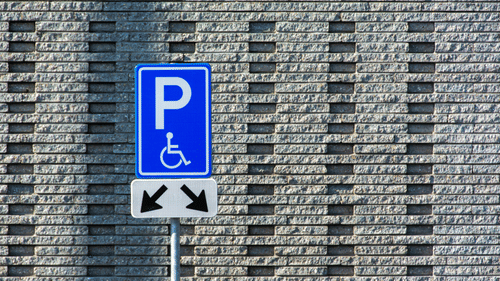 A signboard of a parking space.