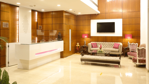 Reception at Hotel Nemesia in Gurgaon