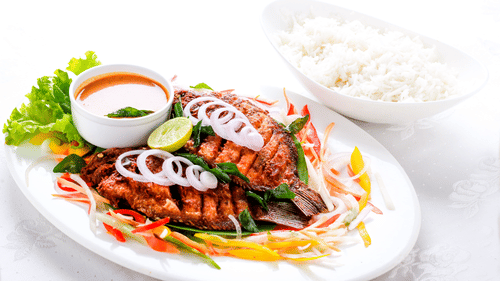 Fish fry at our restaurant in wayanad