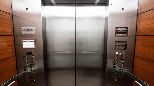 an Elevator in a building