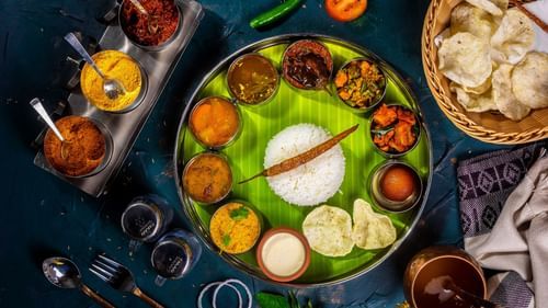 Thali at a multi cuisine restaurant at T Nagar, Chennai
