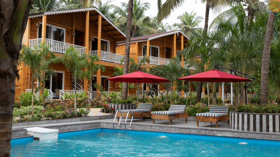 Outdoor swimming pool at Aralea Beach Resort by Stone Wood, Morjim