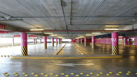 An empty parking lot