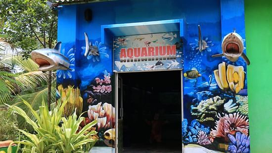 the entrance to the Aquarium at Black Thunder, Coimbatore