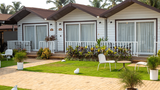 Party Cottages in Vagator, Goa resort 