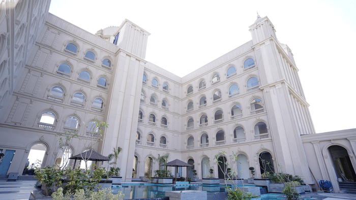 Facade of Classic Sapphire by Ananta with swimming pool 2