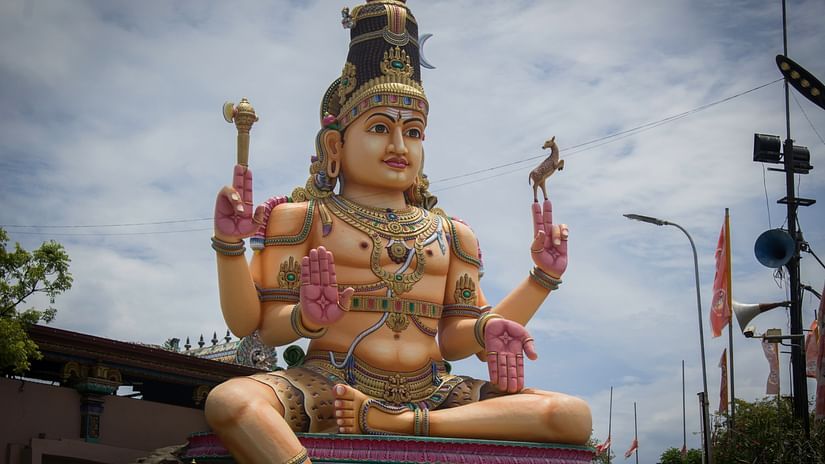 Giant statue of Lord Vishnu