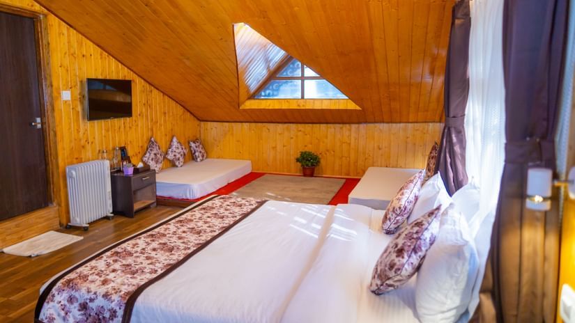 Dream Villa Retreat, Pelling - The interiors of the Attic room at our hotel
