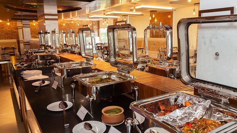 Restaurant at our hotel in Whitefield