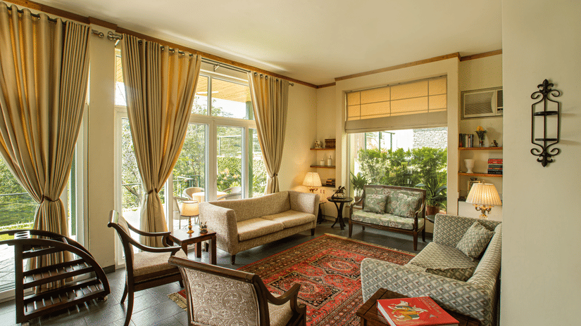 Lamrin Norwood Green Palampur Luxury Boutique villas & Living Area