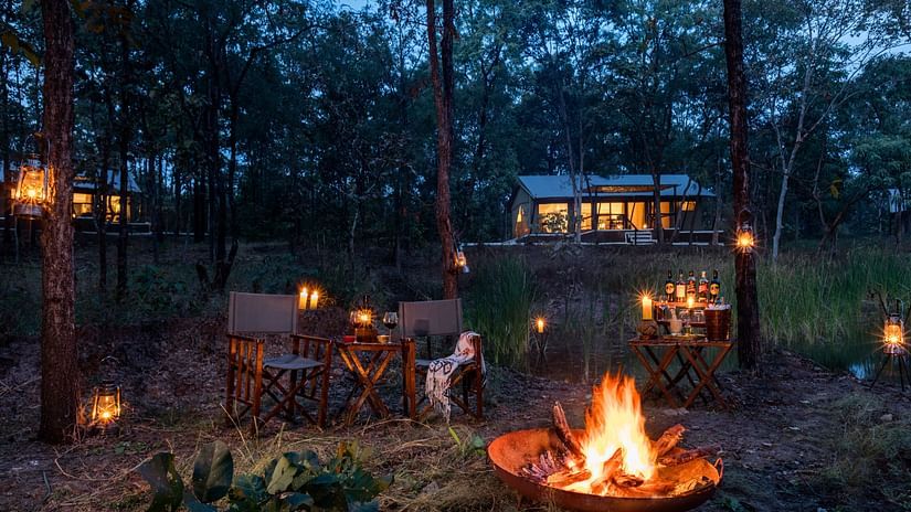 Gol Ghar restaurant at Reni Pani Jungle Lodge in Satpura1